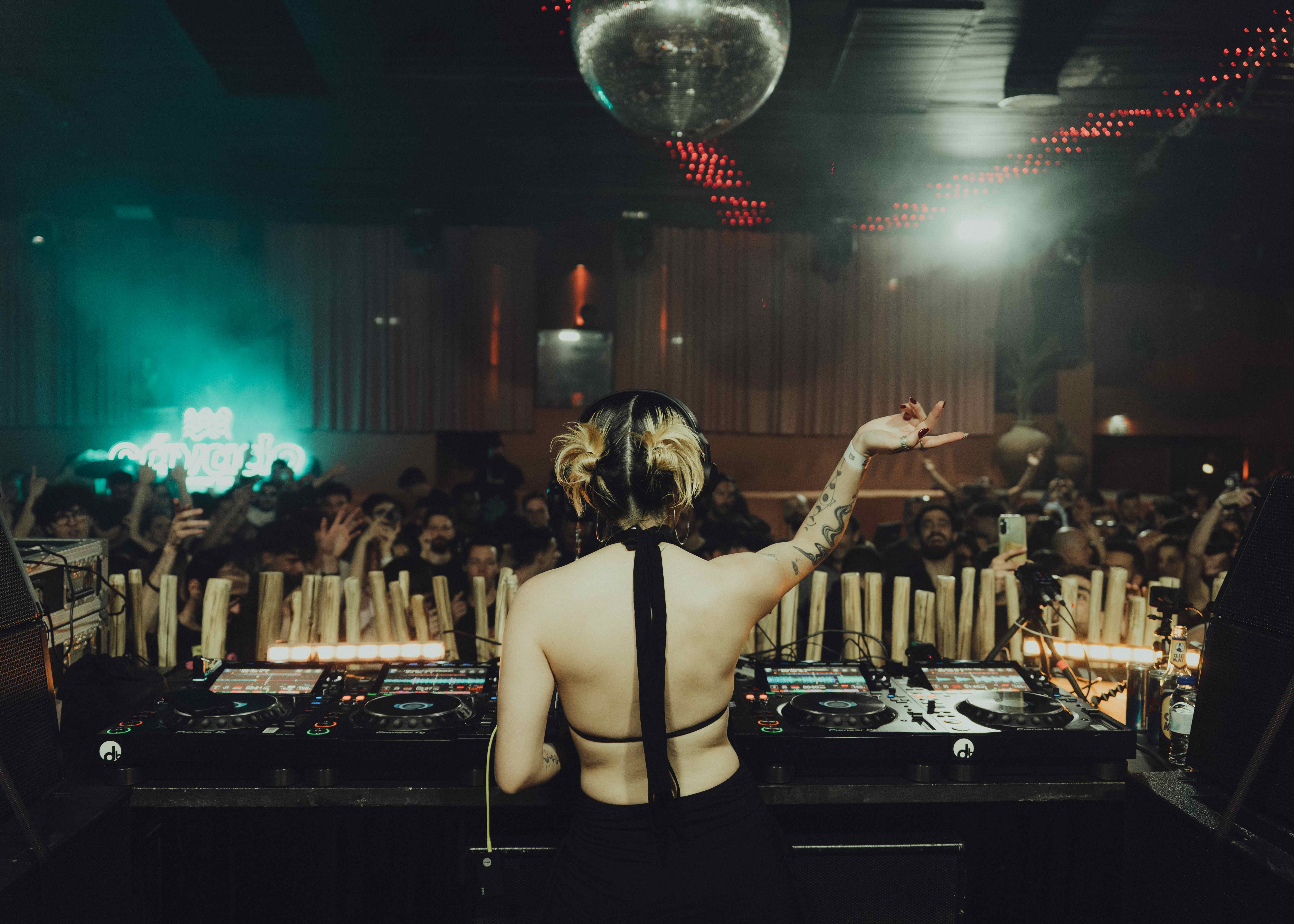 DJ performing for the crowd